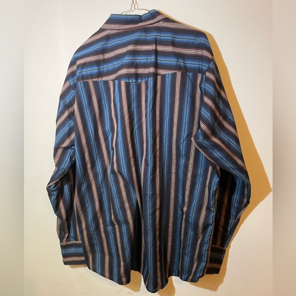 Bit & Bridle Shirt Mens 2XL Blue Red(burgundy)Western Plaid Pearl Snap‎ Pocket. - Picture 5 of 6